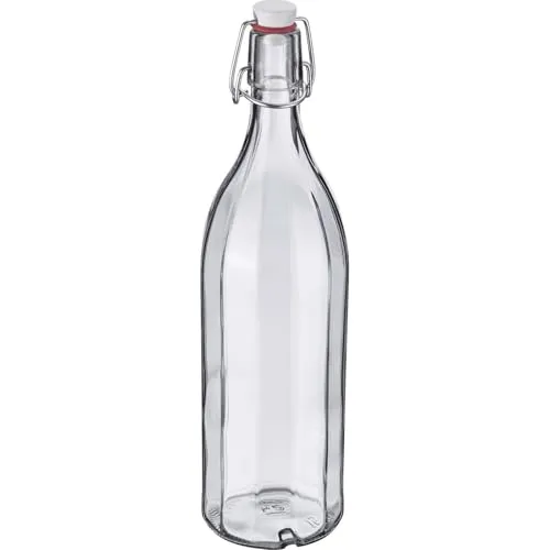 Bügelverschlussflasche mehrkant, 1 l
