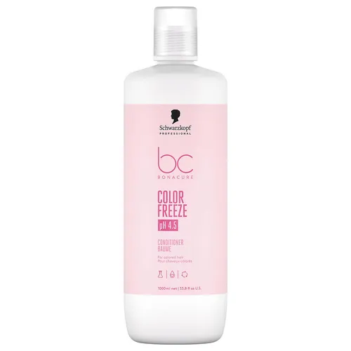 Schwarzkopf BC Color Freeze Conditioner 1000 ml - Hochwertiger Conditioner für coloriertes Haar, der sanft entwirrt und die Farbe versiegelt. Mit veganer Formel und 100% recycelbarer Verpackung für umweltbewusste Pflege.
