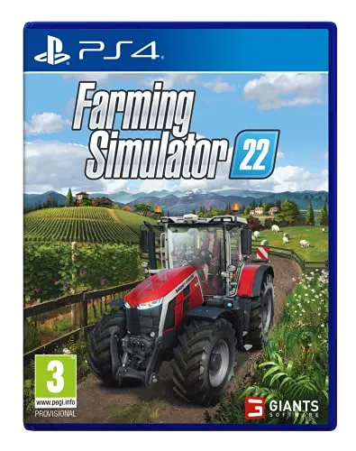 Farming Simulator 22 (PS4) - Spiele für PlayStation 4, über 400 Maschinen und neue Pflanzen, entspannter Multiplayer-Modus für bis zu 16 Spieler, saisonale Zyklen und Produktionsketten für ein realistisches Landwirtschaftserlebnis.