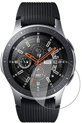 dipos I 2X Displayschutz klar kompatibel mit Samsung Galaxy Watch 46mm Schutzfolie 9H Anti-Shock