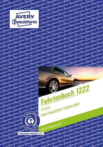 AVERY Zweckform Formularbuch "Fahrtenbuch", A5, 32 Blatt