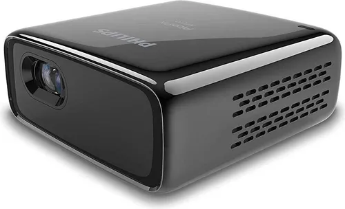 Philips PicoPix Micro Beamer - Tragbarer DLP Beamer mit 1080p Auflösung und 150 ANSI Lumens Bildhelligkeit – ideal für Präsentationen unterwegs!
