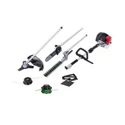 Scheppach MFH5200-4P Multigartengerät - 4in1 mit 1,3 kW 2-Takt-Motor - Heckenschneider 4in1 mit leistungsstarkem 1,3 kW 2-Takt-Benzinmotor, vibrationsgedämpft für komfortables Arbeiten. Schnellwechsel zwischen Rasentrimmer, Motorsense, Heckenschere und Hochentaster.