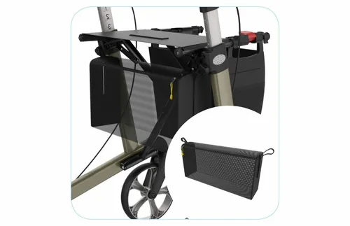 Rollator ATHLON SL Carbon SH55 - ultraleicht und stabil - Rollator, ideal für Benutzer von 135 bis 170 cm, mit nur 5,1 kg Gewicht, ergonomischen Griffen und faltbarem Design für optimale Mobilität und Komfort im Alltag.