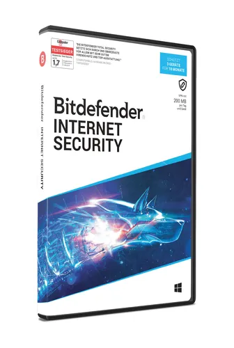 Bitdefender Internet Security für 3 Geräte - 18 Monate - Security-Suiten mit umfassendem Schutz für Windows, inklusive E-Mail-Code. Schützen Sie Ihre Geräte effektiv gegen Bedrohungen und genießen Sie sorgenfreies Surfen.