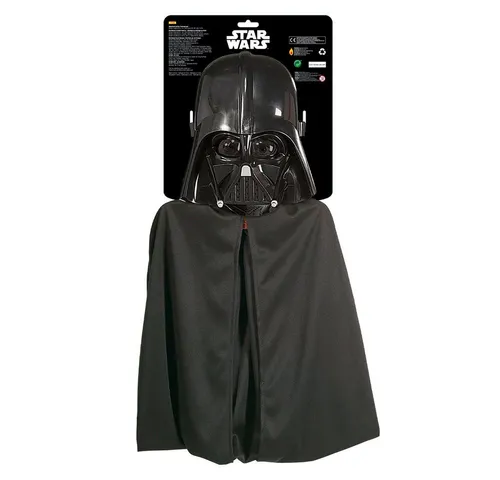 Rubiesuk Kostüm Darth Vader für Kinder – 2-teilig schwarz - Schwarzes 2-teiliges Kostüm für Kinder im Darth Vader Design. Ideal für Karneval oder Mottopartys – bringt Spaß und Kreativität ins Spiel!