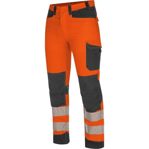 Würth MODYF Arbeitshose Fluo EN 20471 für Profis Strapazierfähige Hi-Vis Arbeitshose für Herren, Orange