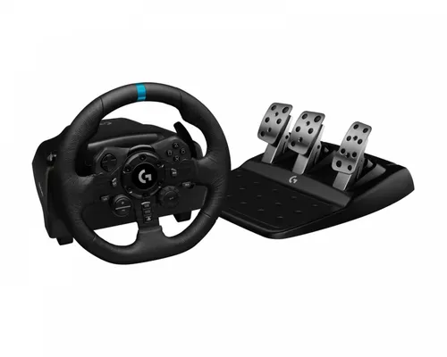 Logitech G923 TRUEFORCE Gaming Rennlenkrad - Lenkrad für PS5, PS4 & PC mit innovativer TRUEFORCE Kraftrückkopplung für realistische Fahrerlebnisse und programmierbare Doppelkupplung für optimale Kontrolle.