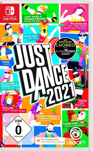 Just Dance 2021 für Nintendo Switch - Interaktiver Tanzspaß - Sonstiges Spielkonsolenzubehör mit über 40 neuen Songs und Just Dance Unlimited für endlosen Spaß. Ideal für Fitness und Unterhaltung für die ganze Familie!