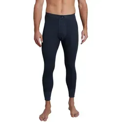 GÖTZBURG Herren Lange Unterhose - Quergestreift - Bequeme und stylische lange Unterhose in marine-jeans-melange mit RIB-Material, ideal für den Alltag. Slim Fit und normaler Bundabschluss sorgen für perfekten Sitz und hohen Tragekomfort.