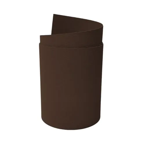 zaun|zu® Premium Maxi Einzelstreifen 2 Meter x 24cm Sichtschutzstreifen PP für Doppelstabmatten UV-beständiger Sichtschutz | Zaunblende Made in Germany Braun 2,05m