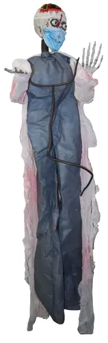 Horror-Chefarzt Dr. Ripper - Halloween Horrorfigur mit Leuchtfunktion - Kostüme - Schaurige 190 cm große Horrorfigur mit Leuchtfunktion, ideal für unvergessliche Halloween-Partys und schaurige Deko.