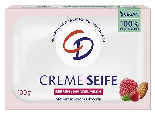 CD CREME SEIFE | BEEREN & MANDELMILCH | vegan & ohne Mikroplastik | 100g