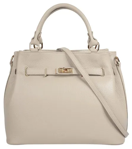 Henkeltasche SAMANTHA LOOK - Elegante Damen Handtasche aus Leder - Handtaschen: Geräumige Henkeltasche aus 100% Rindleder, Made in Italy, mit Smartphonefach und abnehmbarem Schultergurt für maximalen Komfort.