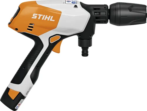 STIHL Akku-Druckreiniger RCA 20 - Mobiler Hochdruckreiniger - Hochdruckreiniger für flexible Reinigungsaufgaben, leicht und kompakt mit 24 bar Druck, ideal für unterwegs; nutzt Wasser aus Regentonne oder Faltcontainer.