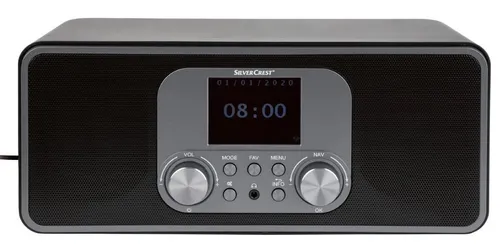 SILVERCREST Internetradio SIRD 14 E1 - 5-in-1 Internet- und DAB+-Radio mit Bluetooth, WLAN und Streaming von Spotify, Amazon Music und Deezer