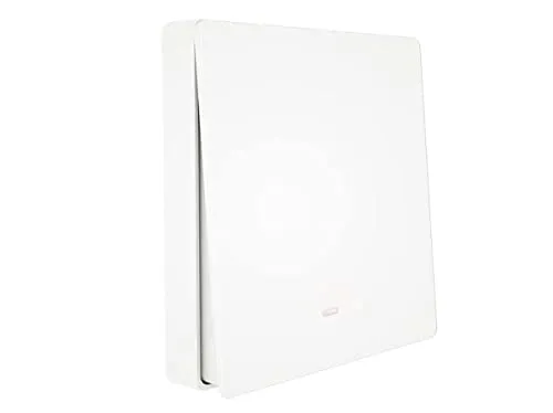 Kabelloser Wandschalter, Wireless RF 433, Anschluss wo Sie wollen, kompatibel mit Alexa, kabelloser Schalter für Lichter und elektrische Geräte (1 Taste)