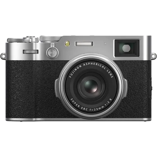 Fujifilm X100VI Silber - Hochwertige Systemkamera mit X-Trans CMOS 5, integrierter Bildstabilisierung und 6,2K Videofunktion