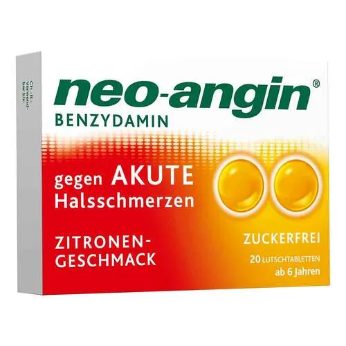 neo-angin Benzydamin gegen akute Hasschmerzen Zitrone Lutschtabletten 20 St