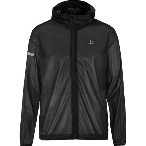 Craft Pro Hydro Lightweight Laufjacke Herren - Schwarz, Größe M - Funktionsjacken: Ultraleichte Laufjacke für besten Wetterschutz bei Wind und Regen, ideal für Läufer, die bei jedem Wetter trainieren.