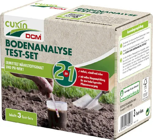 Cuxin Bodenanalyse Test-Set 2in1 - Feuchtemessgeräte & pH-Meter, ermittelt Nährstoffgehalt und pH-Wert für optimale Bodenpflege.