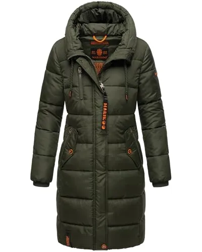 MARIKOO Damen Winter Jacke Stepp Parka Mantel - Funktionsjacken, eleganter, warmer Steppmantel aus wasser- und windabweisendem Material, 100% vegan und ideal für stilvolle Winterlooks.