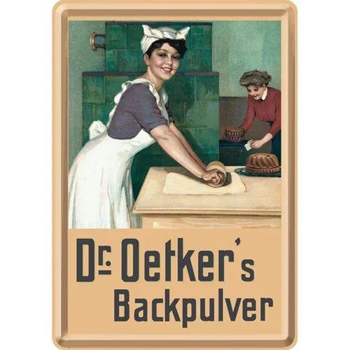 Nostalgic-Art - Blechschild Metallschild Postkarte - Dr. Oetker Backpulver