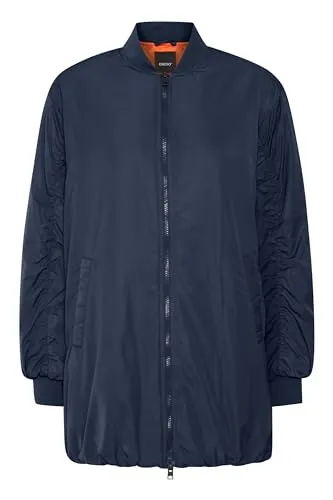 OXMO BY - OXCamille Winterjacke - Oversize Fit in Total Eclipse - Funktionsjacken, stylische und bequeme Fliegerjacke mit recycelten Materialien, ideal für Outdoor-Aktivitäten und vielseitige Kombinationen.