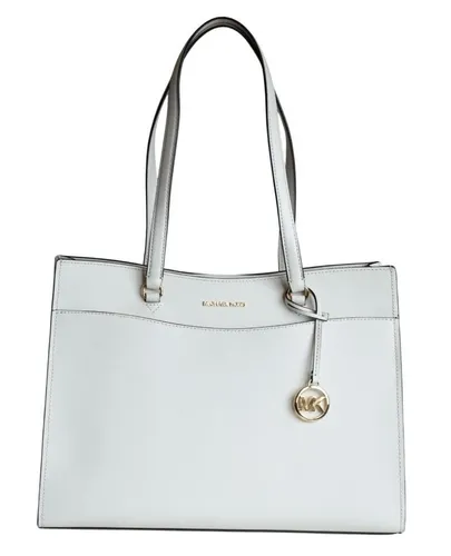 Michael Kors Jet Set Travel Tote Handtasche Light Cream - Damentasche aus hochwertigem Leder, ideal für Freizeit und Alltag. Mit goldfarbenem Reißverschluss und großzügigem Platzangebot, perfekt für stilbewusste Frauen.