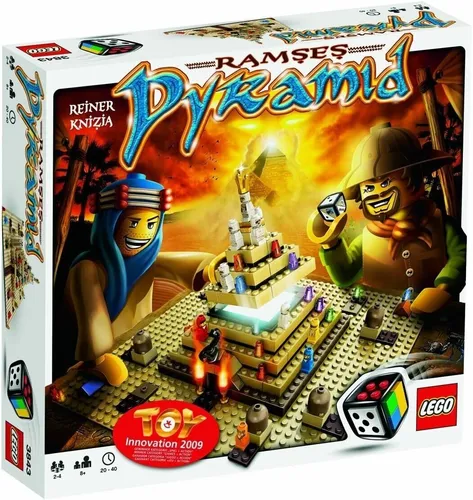 LEGO Ramses Pyramid - Spannendes Gesellschaftsspiel ab 8 Jahren - Lego Gesellschaftsspiel für die ganze Familie! Besiege König Ramses und entdecke versteckte Schätze in der Pyramide. Mit 217 Teilen und entwickelt von Dr. Reiner Knizia - für 2-4 Spieler!