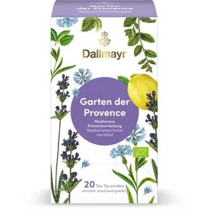 Dallmayr Tee Garten der Provence, BIO, Kräutertee, 50 g, 20 Pyramidenbeutel