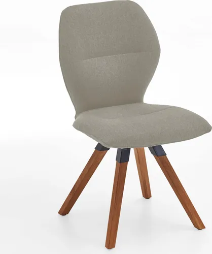 Niehoff Merlot Design-Stuhl mit Massivholz-Gestell - Esszimmerstuhl aus hochwertigem Venice-Stoff, bietet hohen Sitzkomfort und ist bis 140 kg belastbar – ideal für stilvolle Wohnräume.