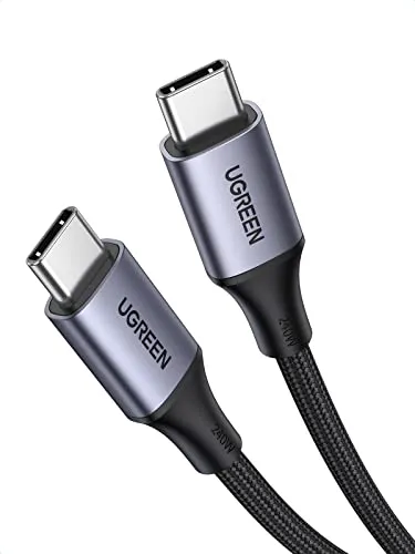 UGREEN USB C Kabel 240W Power Delivery 3.1 Ladekabel USB C auf USB C kompatibel mit iPhone 16, iPhone 15, M3 MacBook Pro/Air, Gaming Laptop, iPad Pro/Air 2024, Galaxy S24 Ultra Steam Deck usw. (1M)