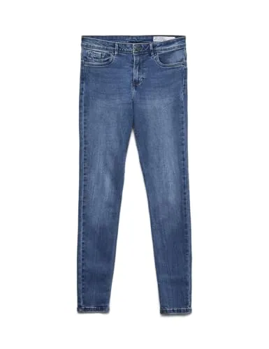 Vero Moda VMTANYA MR S PIPING JEANS - Coole Skinny Jeans - Moderne Skinny Jeans von VERO MODA in Mid-Waist Form, ideal für einen lässigen Look.