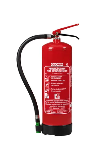 Protex Schaum-Feuerlöscher SD6-E 6 Liter - Feuerlöscher mit 6 Litern Schaum, ideal für die Bekämpfung von Bränden der Klasse A und B, sicher und effektiv für den Einsatz in Haushalten und Büros.