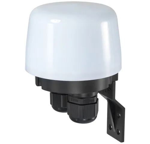 Sygonix SY-5836544 Dämmerungsschalter - Schalter für automatische Beleuchtungssteuerung, IP66 Schutzart, ideal für den Außenbereich, mit Halterung und Sensor im Lieferumfang.