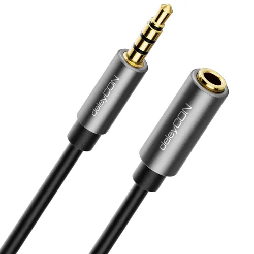 3m Klinken Verlängerung Headset Kopfhörer Mikro 3,5mm AUX Verlängerungskabel