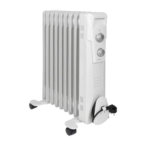 Clatronic RA 3736 Ölradiator - Öl Radiatoren mit 3 Leistungsstufen und integriertem Überhitzungsschutz für sichere, mobile Wärme in Ihrem Zuhause.