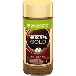 NESCAFÉ GOLD Original, löslicher Bohnenkaffee, Instant-Kaffee aus erlesenen Kaffeebohnen, koffeinhaltig, 1er Pack (1 x 100g)