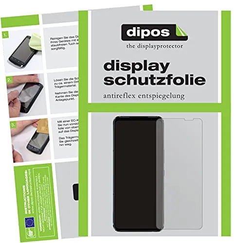 dipos I Schutzfolie matt kompatibel mit Asus ROG Phone 5 Displayschutz-Folie (Kleiner als das Glas, da Dieses gewölbt ist)