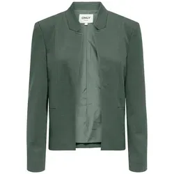 ONLY Kurzblazer ONLEMILLIA LIFE L/S OPEN BLAZER CC TLR in Grün (Größe S) - Modischer Kurzblazer mit Stehkragen, ideal für vielseitige Outfits. Elastisches und pflegeleichtes Material sorgt für hohen Tragekomfort. Perfekt für den täglichen Einsatz und besondere Anlässe.