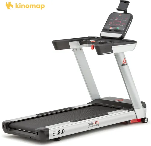 Reebok Laufband SL8.0 - Höchstgeschwindigkeit 20 km/h, mit integrierten Handpulssensoren und 24 Trainingsprogrammen für individuelles Training