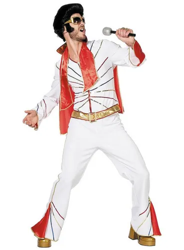 Herrenkostüm Elvis, Größe 58 – Stilvoll verkleidet - Hochwertiges Kostüm aus 100% Polyester von Wilbers Karnaval, ideal für Karneval und Mottopartys. Setzen Sie ein modisches Statement!