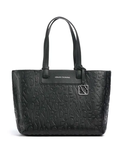 Armani Exchange Liz M Shopper schwarz - Elegante Handtasche aus hochwertigem Lederimitat, ideal für den täglichen Gebrauch und stilvolle Auftritte.