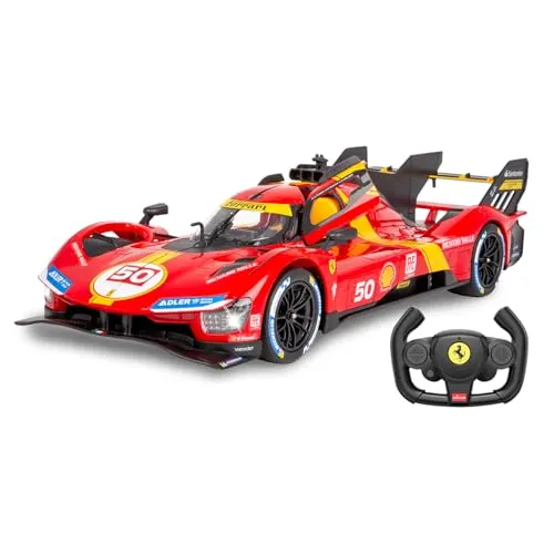 JAMARA Ferrari 499P 1:14 - RC Modell mit LED Licht und manuell öffnenden Türen - RC-Modelle: Offiziell lizenziertes Ferrari 499P Modell im Maßstab 1:14 mit detailgetreuem Innenraum, LED-Lichtern und manuell öffnenden Türen für maximalen Spielspaß.