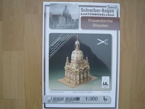 Frauenkirche Kirche Dresden Schreiber-Bogen Kartonbausatz *NEU* Bastelbogen
