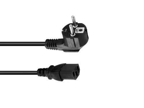 OMNITRONIC Kaltgeräte Netzkabel 3x1,5 10m schwarz - Stromkabel, ideal für den Einsatz in professionellen Audio- und Lichtanlagen, sorgt für eine zuverlässige Stromversorgung.