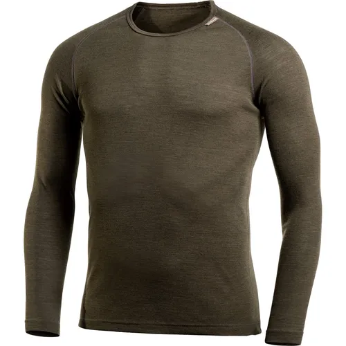Woolpower Crewneck Lite pine green S - Unisex Unterwäsche mit sportlich-dynamischer Schnittführung, ideal für den Sommer. Hergestellt aus 80% Merinowolle für ein perfektes Körperklima und bis 60°C maschinenwaschbar.