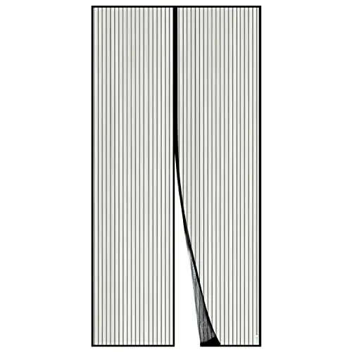 Apalus Fliegengitter Tür, Magnet Insektenschutz 110x240cm, Der Magnetvorhang Ist Ideal Für Die Balkontür, Kellertür und Terrassentür, Kinderleichte Klebemontage Ohne Bohren, Nicht Kürzbar