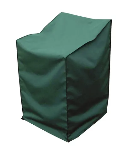Greemotion Schutzhülle für Stapelstühle wasserabweisend mit Zugband, Grün, ca. 66 x 66 x 110 cm
